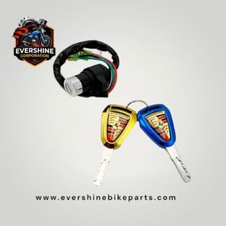 Premium Porsche Style Key & Ignition Lock Switch Assembly for Honda CD70